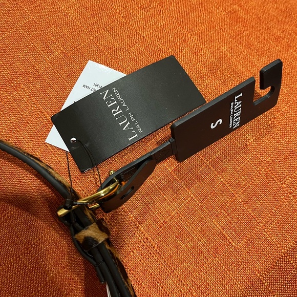 Ralph Lauren Leopard Print Belt - Brown and Black - Picture 4 of 8